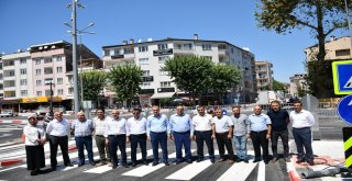 İnegölde Adliye Kavşağında Dönüşüm Tamamlandı