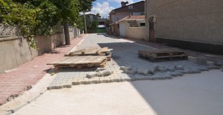 Ergenede Parke Taşı Döşeme Çalışmaları