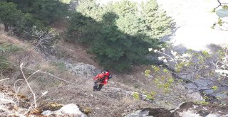 Kayalıklarda Mahsur Kalan Keçi İçin 6 Saatlik Operasyon