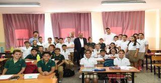 Başkan Hasan Arslandan İlk Gün Okul Ziyaretleri