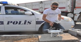 Uşaktan Geçen Tatil Yolcuları Havadan Denetlendi