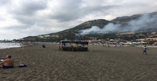Yangın Deniz Keyfini Bozmadı