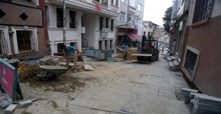 Eyüpsultandaki Kırkmerdiven Caddesi Yenileniyor