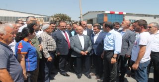 Milletvekili Altunyaldızdan Yangında Zarar Gören Sanayi Sitesine Ziyaret