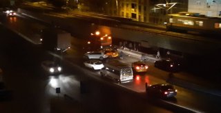 Bayrampaşada 9 Aracın Birbirine Girdiği Anlar Kamerada