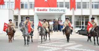 Gedizde Büyük Taarruz Atlı Birlik Yürüyüşü