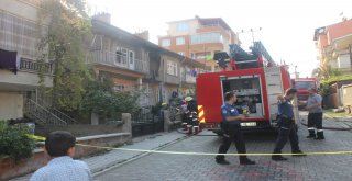 Tavşanlıda 2 Katlı Evde Yangın