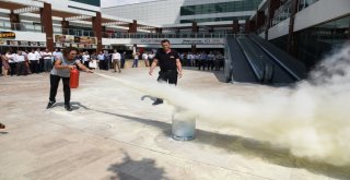 Maskiden Olası Yangına Karşı Tatbikat