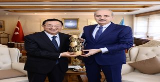 Bakan Kurtulmuş, Çinli Mevkidaşıyla Bir Araya Geldi