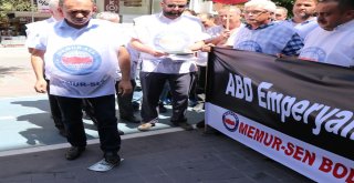 Boluda Dolar Fotokopisini Önce Ayaklar Altına Aldılar, Sonra Yaktılar