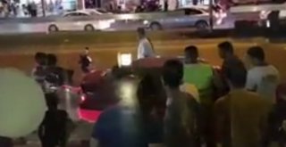 Egzozuna Ceza Yazılınca Sopayla Aracını Parçaladı