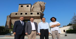 Çinin Kültür Ve Turizm Bakanı Shugangdan Troya Antik Kentine Ziyaret