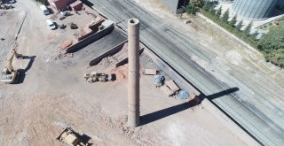 40 Metre Yüksekliğinde 66 Yıllık Baca Bölgenin Simgesi Olacak
