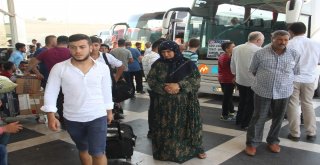 Şanlıurfa Otogarında Bayram Dönüşü Yoğunluğu