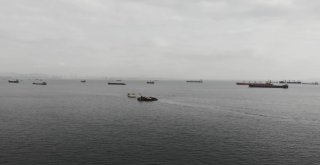 (Özel) Zeytinburnunda Batan Geminin Sökülerek Parçalanması Drone İle Görüntülendi