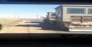 Türkiyeden Giden Askeri Gözlem Kulelerini Taşıyan Tırlar Suriyede