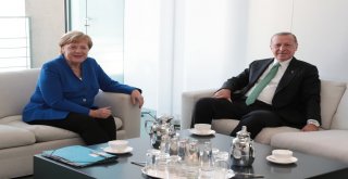 Cumhurbaşkanı Erdoğan, Merkel İle Görüştü