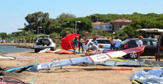 Ayvalıkta Rüzgar Sörfü Slalom Türkiye Ligi 2018 Yarışları Coşkusu