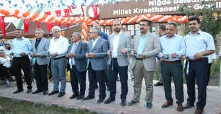 Niğdede Millet Kıraathanesi Açıldı
