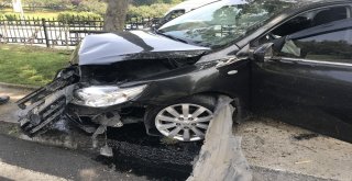 Şişlide Kontrolden Çıkan Araç Ortalığı Savaş Alanına Çevirdi