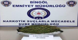 Bingölde 6,5 Kilo Esrar Ele Geçirildi