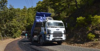 ALANYA ÇAMLICA YOLU ASFALTLANIYOR