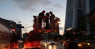Şişli Emekli Subay Evlerinde Korkutan Yangın