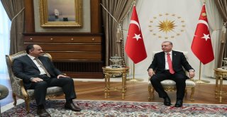 Cumhurbaşkanı Erdoğan, Katar Savunma Bakanını Kabul Etti