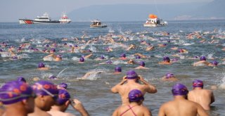 Çanakkalede Troya Açık Su Yüzme Yarışı Gerçekleşti