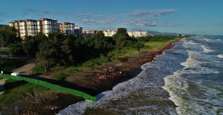 Ordu Sahili Kızıla Büründü