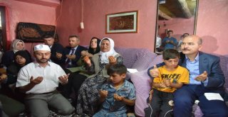 Bakan Soyludan, İnfaz Edilen Bakkalın Ailesine Taziye Ziyareti