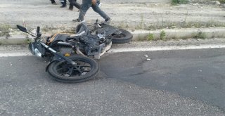 Kaskı Kafasına Değil Motora Takan Sürücü Kazada Ağır Yaralandı