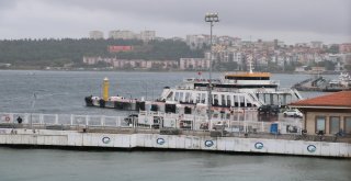 Gökçeadada Feribot Seferlerine Fırtına Engeli