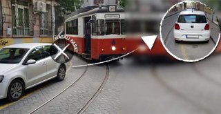 ​TRAMVAY SEFERLERİNE 160 KEZ HATALI PARK ENGELİ