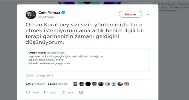 Orhan Kuraldan Cem Yılmaza 10 Bin Liralık Tazminat Davası