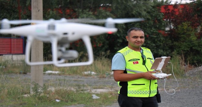Bayram Öncesi Yollarda Drone İle Uygulama