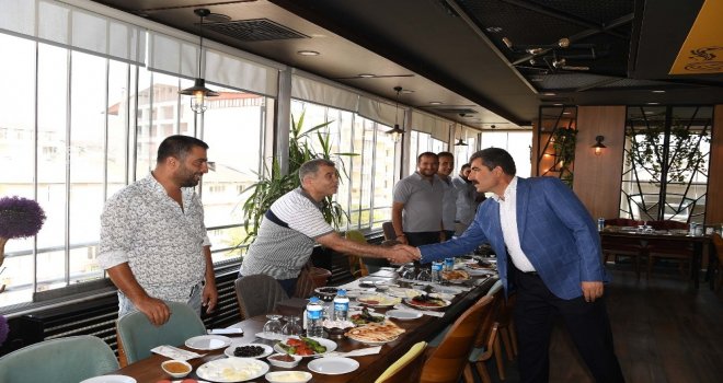 Başkan Asya, Yüklenici Firma Yetkilileriyle Bir Araya Geldi