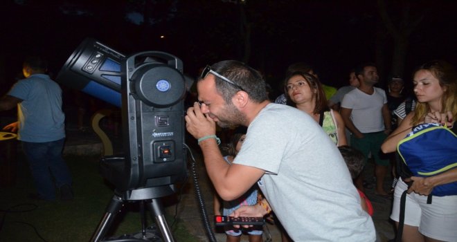 Bilim Parkında ‘Gökyüzü Gözlem Etkinliği Düzenlendi