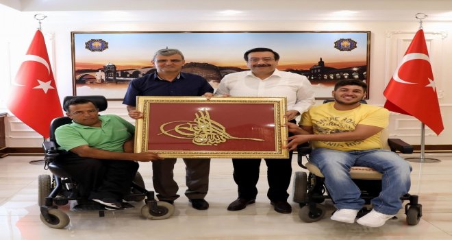 Engellilerden Başkan Atillaya Ziyaret
