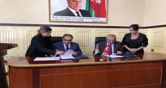 Rektör Battal Azerbaycanda 5 Üniversite İle İşbirliği Protokolü İmzaladı