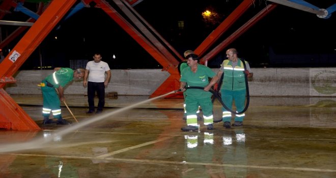 Kurban Kesim Yerleri Temizlendi