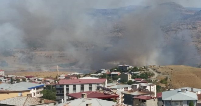 Kulpta Çöp Yangını Paniğe Neden Oldu