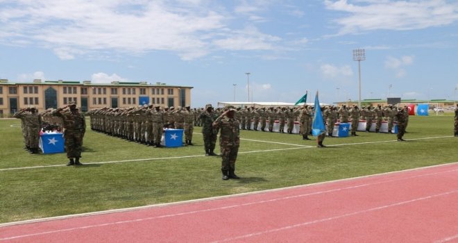 Somalideki Türk Askeri Üssünde Yemin Töreni