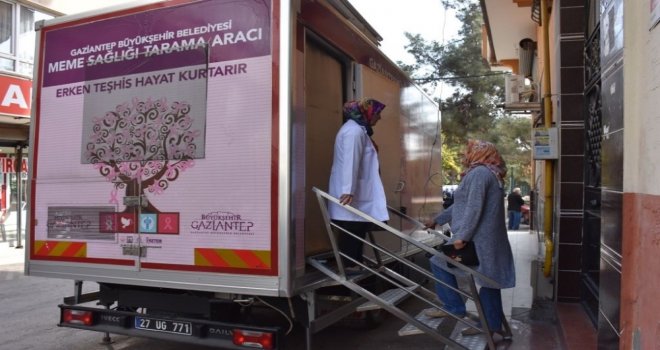 Büyükşehirin Mobil Mamografi Tarama Aracı Batmanda