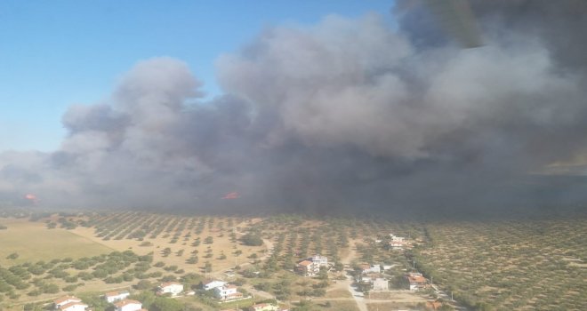 Çanakkale Yangınında Dehşete Düşüren Görüntüler