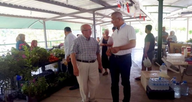Başkan Albayrak, Mersinde Kadın Üretici Pazarında İncelemelerde Bulundu