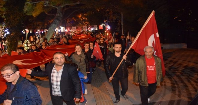 Kırklarelinde Cumhuriyet Yürüyüşü