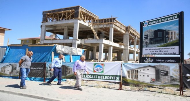 Başkan Büyükkılıç Aile Sağlık Merkezi İle Kuran Kursu İnşaatında İncelemede Bulundu