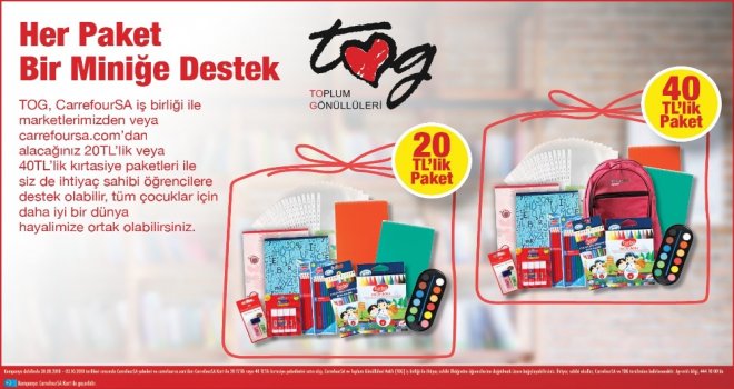 Carrefoursa Ve Toplum Gönüllüleri Vakfından “Her Paket, Bir Miniğe Destek” Kampanyası