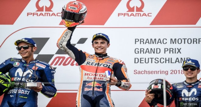 Motogpde Almanya Ayağını Marc Marquez Kazandı